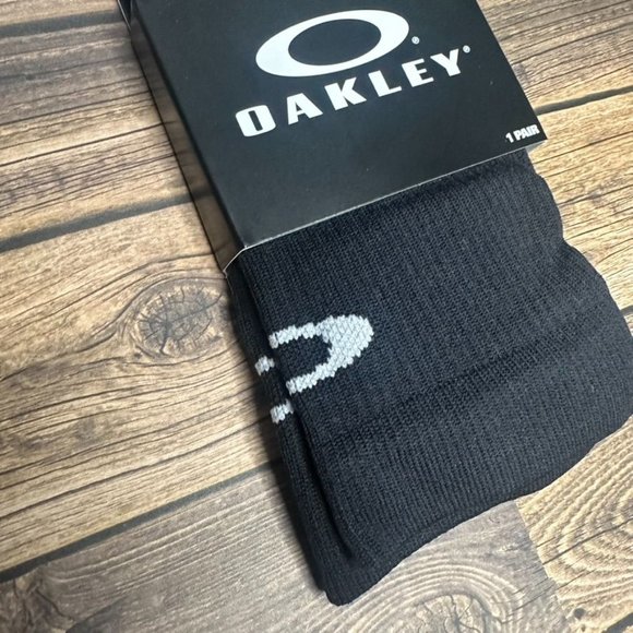 Oakley Ribbed Ellipse Long Socks NWT Size Medium (Black) *Unopened* Unisex - Picture 3 of 8